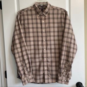MICHAEL KORS Men's Long Sleeve Button Down Plaid Shirt XL - EUC